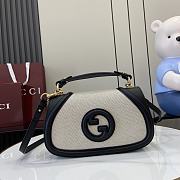 Fortok Gucci Blondie Small Top Handle Bag Black Canvas 815714 27x17x7cm - 1