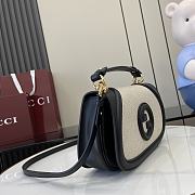 Fortok Gucci Blondie Small Top Handle Bag Black Canvas 815714 27x17x7cm - 3