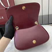 Fortok Gucci Blondie Shoulder Bag Rosso Ancora Red Leather 815711 21.5x11x8cm - 3