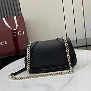 Fortok Gucci Blondie Shoulder Bag Rosso Ancora Black Leather 815711 21.5x11x8cm - 3