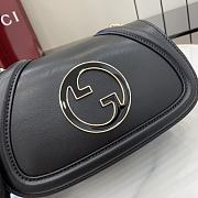 Fortok Gucci Blondie Shoulder Bag Rosso Ancora Black Leather 815711 21.5x11x8cm - 5