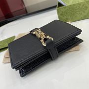 Fortok Gucci Jackie 1961 Card Case Wallet Black 645536 11x8.5x3cm - 6