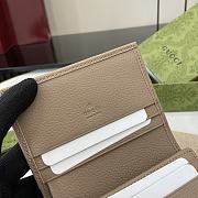 Fortok Gucci Jackie 1961 Card Case Wallet Beige 645536 11x8.5x3cm - 3