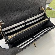 Fortok Gucci Jackie 1961 Chain Wallet Black 652681 19x11x3.5cm - 5