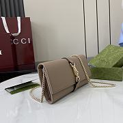 Fortok Gucci Jackie 1961 Chain Wallet Beige 652681 19x11x3.5cm - 6
