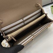 Fortok Gucci Jackie 1961 Chain Wallet Beige 652681 19x11x3.5cm - 2