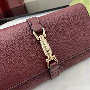 Fortok Gucci Jackie 1961 Chain Wallet Burgundy 652681 19x11x3.5cm - 4