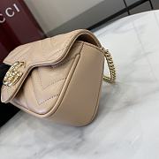 Fortok Gucci GG Marmont Super Mini Bag Beige 476433 16.5x11x4.5cm - 4