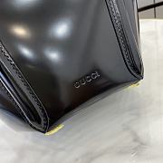 Fortok Gucci Mini Bamboo Top Handle Tote Bag Black 16x14x11.5cm - 5