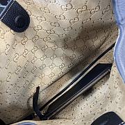Fortok Gucci B Medium Shoulder Bag Black 820169 49x46x4cm - 5