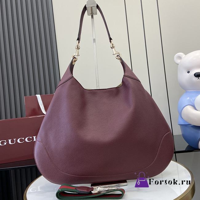 Fortok Gucci B Medium Shoulder Bag Burgundy 820169 49x46x4cm - 1