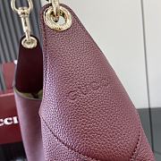Fortok Gucci B Medium Shoulder Bag Burgundy 820169 49x46x4cm - 2