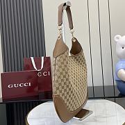 Fortok Gucci B Medium Shoulder Bag Beige & Brown 820169 49x46x4cm - 6