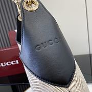 Fortok Gucci B Medium Shoulder Bag Black Canvas 820169 49x46x4cm - 4