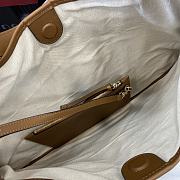 Fortok Gucci B Medium Shoulder Bag Beige Canvas 820169 49x46x4cm - 4
