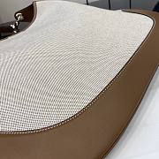 Fortok Gucci B Medium Shoulder Bag Beige Canvas 820169 49x46x4cm - 2