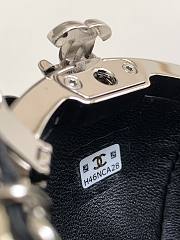 Fortok Chanel Camellia CC Sphere Minaudière Metallic And Crystal Bag - 2