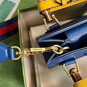 Fortok Gucci Diana Small Tote Bag Dark Blue 660195 27cm - 3
