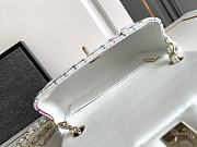Fortok Chanel CF Flap Bag Blue & White Tweed 25cm - 6