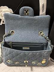 Fortok Chanel 24K Vintage Denim Bag 20cm - 4