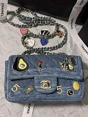 Fortok Chanel 24K Vintage Denim Bag 20cm - 2