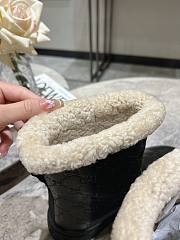 Fortok Gucci Sheepskin Snow Boots Black - 5