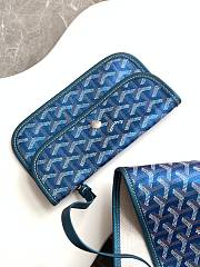 Fortok Goyard Goyardine Dark Blue St. Louis Tote Bag 40x20x34cm  - 6