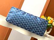 Fortok Goyard Goyardine Hobo Bag Dark Blue 43x14x27cm - 5
