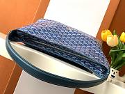 Fortok Goyard Goyardine Hobo Bag Dark Blue 43x14x27cm - 3