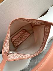 Fortok Goyard Goyardine Hobo Bag Pearly Coral 43x14x27cm - 4