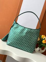 Fortok Goyard Goyardine Hobo Bag Green 43x14x27cm - 4