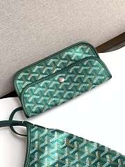 Fortok Goyard Goyardine Hobo Bag Green 43x14x27cm - 3
