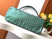 Fortok Goyard Goyardine Hobo Bag Green 43x14x27cm - 2