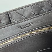 Fortok Bottega Veneta Andiamo Suede Bag Dark Brown 743572 32x25x11cm - 5