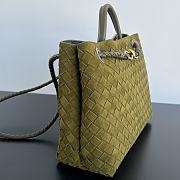 Fortok Bottega Veneta Andiamo Suede Bag Green 743572 32x25x11cm - 2