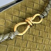Fortok Bottega Veneta Andiamo Suede Bag Green 743572 32x25x11cm - 6