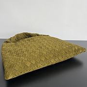 Fortok Bottega Veneta Small Hop Bag Suede Bag Green 763966 41x20.5x7.5cm - 4