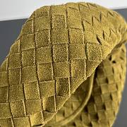 Fortok Bottega Veneta Small Hop Bag Suede Bag Green 763966 41x20.5x7.5cm - 6