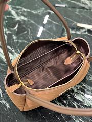 Fortok Prada Medium Brown Suede Shoulder Bag 28x16x10.5cm - 6