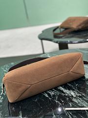 Fortok Prada Aimée Brown Suede Shoulder Bag 39x24x11.5cm - 2