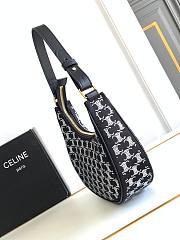 Fortok Celine Ava Triomphe Diamond Frosted Handbag 24.5x17x9cm - 5