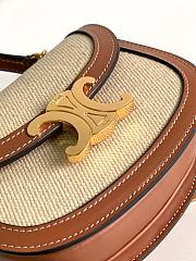 Fortok Celine Mini Besace Smooth Cowhide Leather Arc de Triomphe Bag 110412 15.5x11.5x5cm - 4
