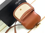 Fortok Celine Mini Besace Smooth Cowhide Leather Arc de Triomphe Bag 110412 15.5x11.5x5cm - 3