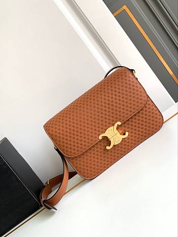 Fortok Celine Arc de Triomphe Bag Brown 22x16.5x7cm