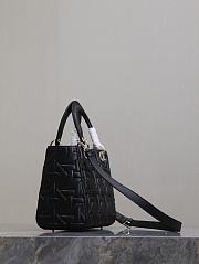 Fortok Dior Lady Dior Bag Black Graphic Cannage Calfskin 24x11x20cm - 6