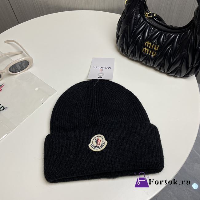 Fortok Moncler Classic Knitted Beanie Black - 1