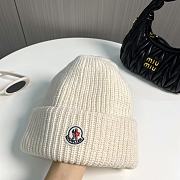 Fortok Moncler Classic Knitted Beanie White - 6