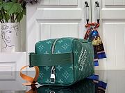 Fortok Louis Vuitton Locker Dopp Kit Bag Green Damier Graphite Canvas M83112 23x13x12cm  - 6