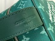 Fortok Louis Vuitton Locker Dopp Kit Bag Green Damier Graphite Canvas M83112 23x13x12cm  - 3