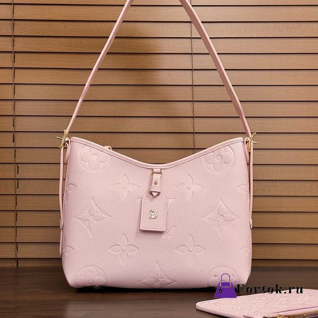 Fortok Louis Vuitton 24 CarryAll Bag Pink M47082 29x24x12cm - 1